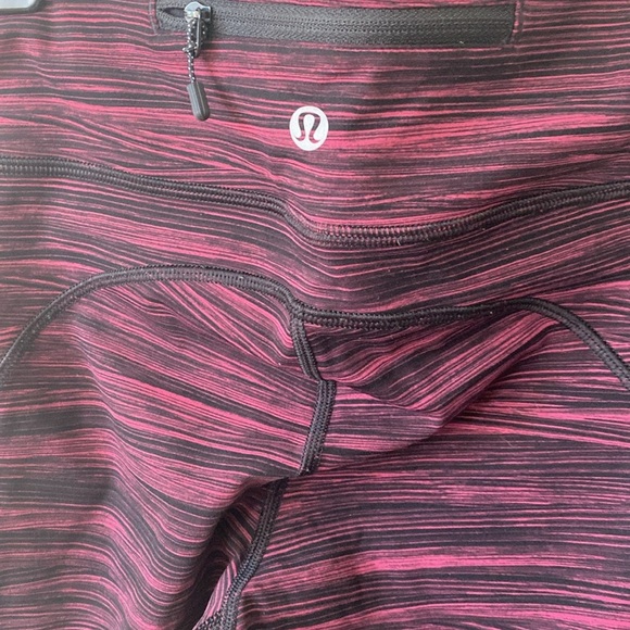 lululemon athletica Burgundy and Black Leggings - Picture 2 of 6